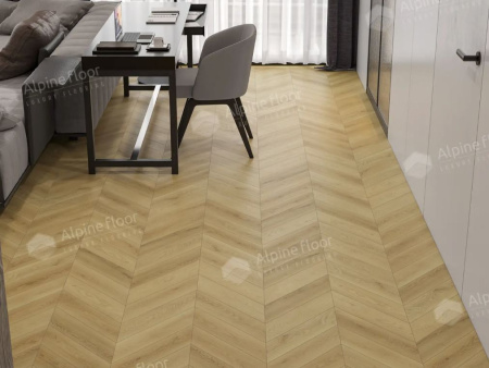 Ламинат Alpine Floor Искусство шеврона (CHEVRON ART) Дуб Пиренеи LF109-03